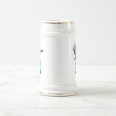 Cute & Funny Dabbing Snowman Xmas Winter Gift Bierpul (Center)