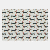 Cute Funny Dachshund Dogs Pet Christmas Holiday  Inpakpapier Vel (Voorkant 2)