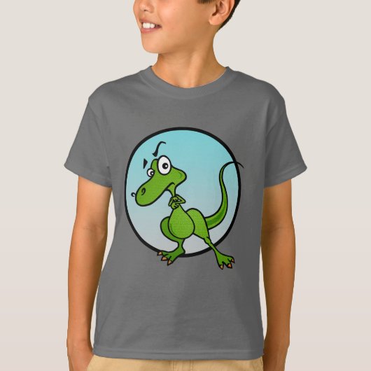 CUTE FUNNY DINOSAUR GRAPHIC T-SHIRT (Voorkant)