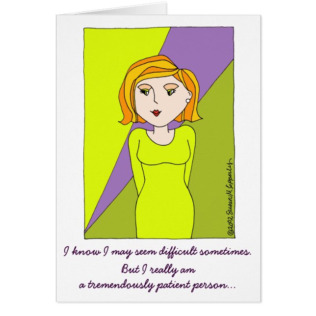 Cute Funny Diva Spoiled Brat Cartoon Girl (Voorkant)