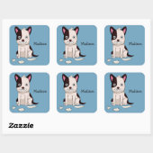 Cute & Funny Dog, aangepaste naam en sticker in kl (Vel)