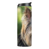Cute & Funny Dog aangepaste teksttumbler Thermosbeker (Gedraaid links)