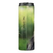 Cute & Funny Dog aangepaste teksttumbler Thermosbeker (Achterkant)