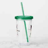 Cute & Funny Dog aangepaste tumblers Acryl Drinkbeker (Links)