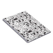Cute Funny Dog Briet Black and White Animal Patte Notitieboek (Rechterzijde)