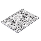 Cute Funny Dog Briet Black and White Animal Patte Notitieboek (Linkerzijde)