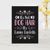 Cute Funny Dog Groomer Kaart (Gele Bloem)