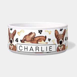 Cute Funny Dog Personalized Pet Voerbakje