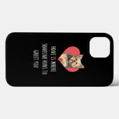 Cute Funny Dog Quote Yorkie Design Case-Mate iPhone Case (Achterkant (horizontaal))