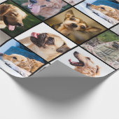 Cute & Funny Dogs Foto Collage wrappapier Cadeaupapier (Hoek)