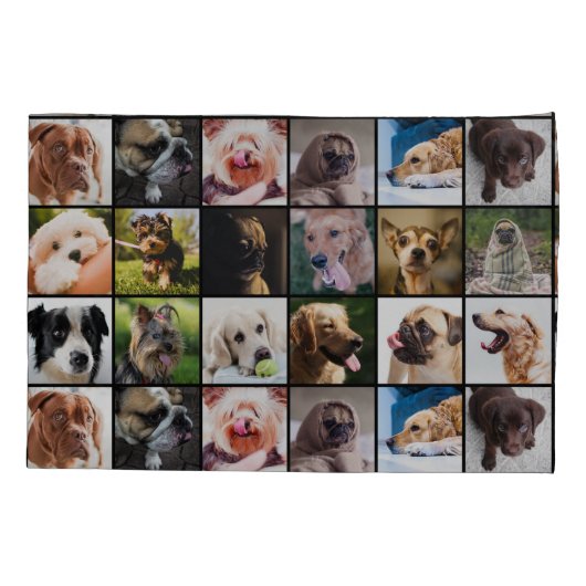 Cute & Funny Dogs-kloosters Kussensloop (Achterkant)