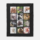 Cute & Funny Dogs Photo Collage fleece deken (Voorkant)