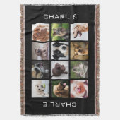 Cute & Funny Dogs Photo Collage gootdeken Deken (Voorkant Verticaal)