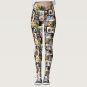 Cute & Funny Dogs Photo Collage leggings (Voorkant)