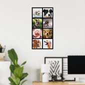 Cute & Funny Dogs Photo Collage Poster 2 (Thuiskantoor)