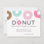 Cute Funny Donut Dank je kaarten (Voorkant)
