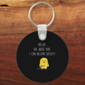 Cute Funny Duck haalt de rechter die zei dat ik me Sleutelhanger (Voorkant)