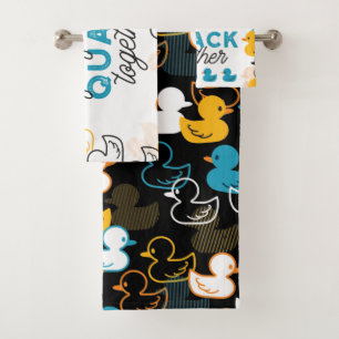 Cute Funny Ducks Puns Quote Bad Handdoek