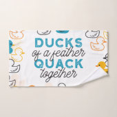 Cute Funny Ducks Puns Quote Bad Handdoek (Handdoek)