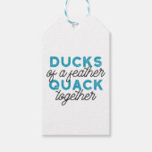 Cute Funny Ducks Puns Quote Design Cadeaulabel (Voorkant)