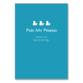 Cute Funny Ducks Puns Quote Design Kaart (Achterkant)