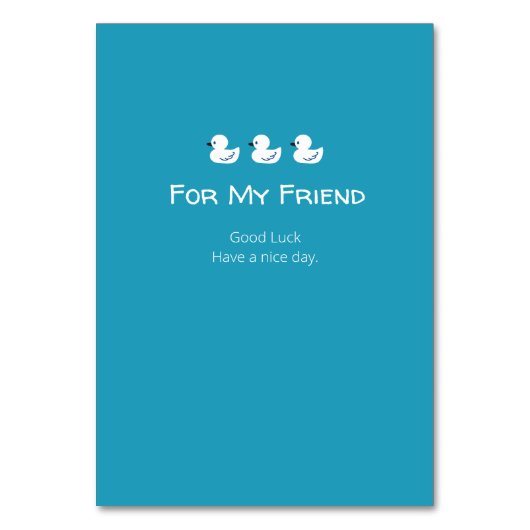 Cute Funny Ducks Puns Quote Design Kaart (Achterkant)