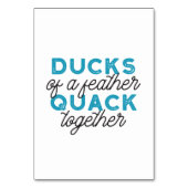 Cute Funny Ducks Puns Quote Design Kaart (Voorkant)