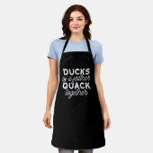 Cute Funny Ducks Puns Quote II Black Ver Schort (Gedragen)