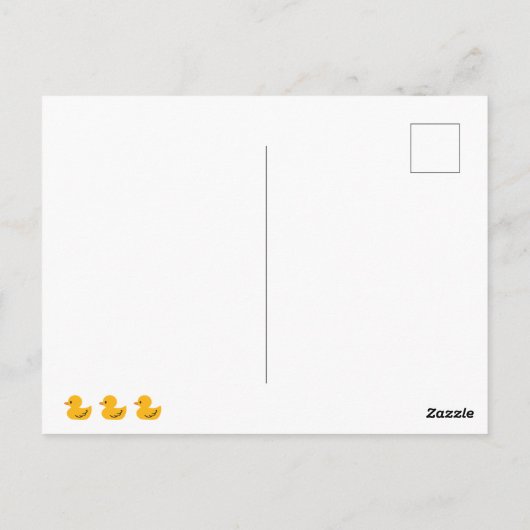 Cute Funny Ducks Puns Quote II Briefkaart (Achterkant)