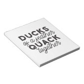Cute Funny Ducks Puns Quote II Notitieblok (Schuin)