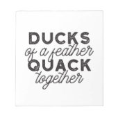 Cute Funny Ducks Puns Quote II Notitieblok (Voorkant)