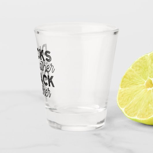 Cute Funny Ducks Puns Quote II Shot Glas (Rechts)