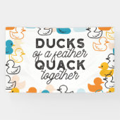 Cute Funny Ducks Puns Quote II Spandoek (Horizontaal)
