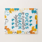 Cute Funny Ducks Puns Quote Legpuzzel (Horizontaal)