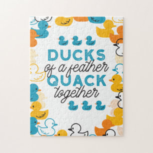 Cute Funny Ducks Puns Quote Legpuzzel