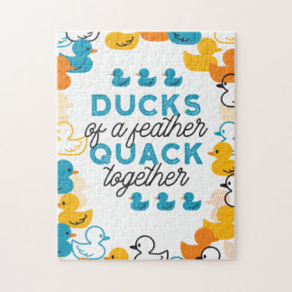 Cute Funny Ducks Puns Quote Legpuzzel