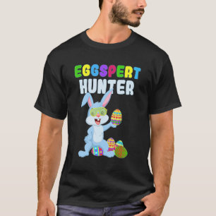 Cute Funny Eggspert Hunter Boys Easter Rabbit Egg T-shirt