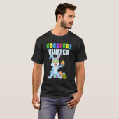 Cute Funny Eggspert Hunter Boys Easter Rabbit Egg T-shirt (Voorkant volledig)