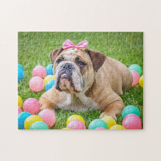 Cute Funny English Bulldog  Legpuzzel (Horizontaal)