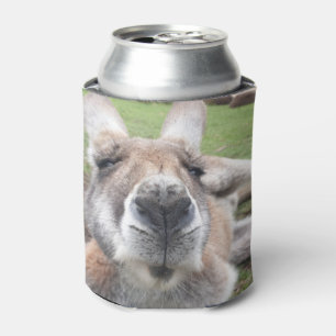 Cute Funny Face Australia Kangaroo Beer Blikjeskoeler