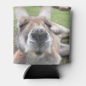 Cute Funny Face Australia Kangaroo Beer Blikjeskoeler (Voorkant)