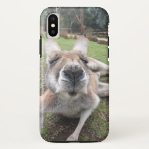 Cute Funny Face Kangaroo Kawaii Animal Foto Case-Mate iPhone Case