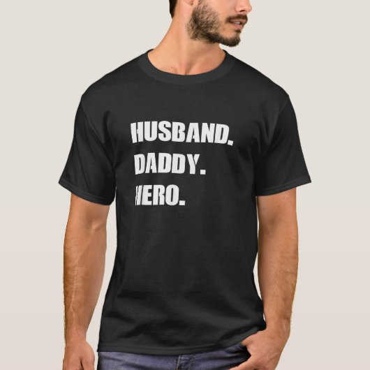 Cute Funny Fathers Day Gift van dochter zoon van v T-shirt (Voorkant)