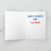 Cute Funny Fathers Day Vist Gnome Kaart (Binnen)