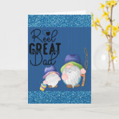 Cute Funny Fathers Day Vist Gnome Kaart (Gele Bloem)