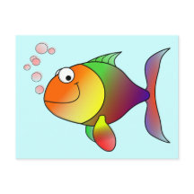 Cute Funny Fish - Colorful