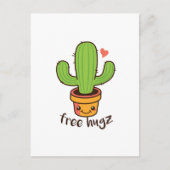 Cute Funny FREE HUGS Hugz Cacti Cactus Prickly Briefkaart (Voorkant)