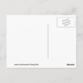 Cute, Funny Frog Holding op Lily - Briefkaart (Achterkant)
