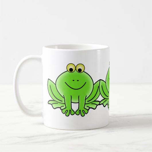 Cute Funny Frog Koffiemok (Links)