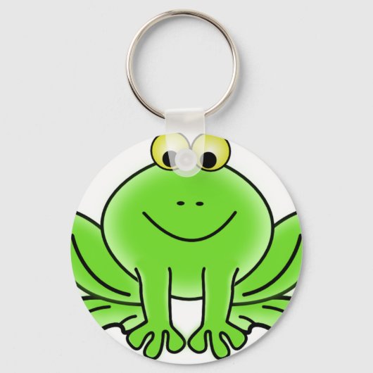 Cute Funny Frog Sleutelhanger (Voorkant)